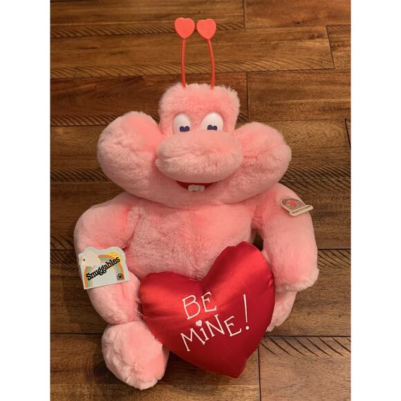 Vintage 1980s Heartline Snuggables Pink Love Bug Beastie, Valentines Day, Read - Picture 3 of 14